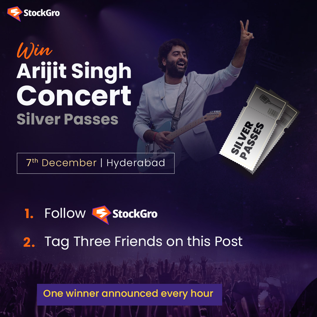 stockgro's tweet photo. Want to win Silver Passes to Arijit Singh’s concert on 7th December?

Here’s how:
✔️ Follow StockGro
✔️ Tag 3 friends in the comments below
✨ Winners every hour!

Tag your squad and get ready for an amazing night of music! 🎶

#concert #giveawayalert #arijit #arijitsingh #arijitsinghsongs #liveperformance