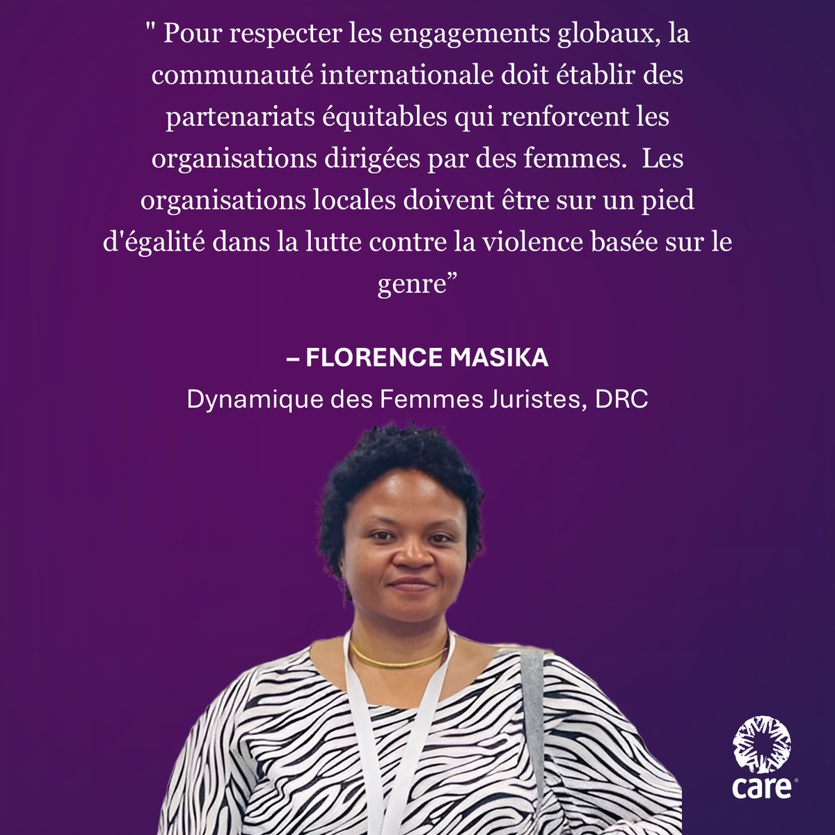 caredrc's tweet image. On Day 11 of #16DaysOfActivism, CARE DRC reaffirms its commitment to gender equality and ending gender-based violence. We must support women-led organizations, key in prevention, advocacy, and survivor support. Together, let's build a violence-free future. #EndGBV #WithoutFear