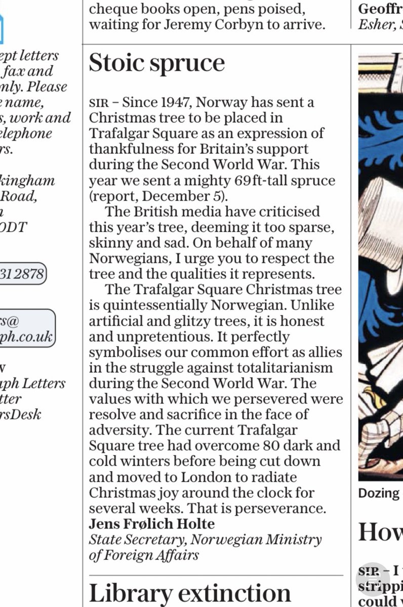 Every Christmas there’s a split in opinion over the rugged look of the Trafalgar Square Christmas tree. And every Christmas I say: Respect the stoic Norwegian spruce!
