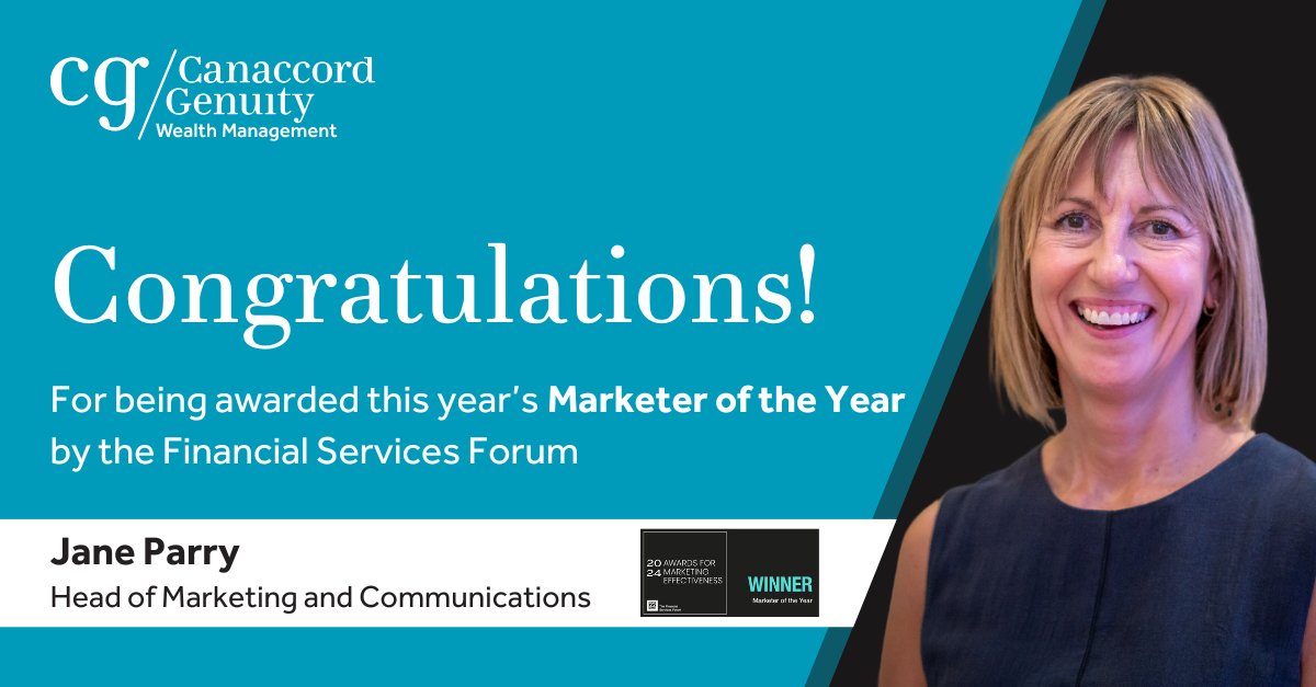 Congratulations to Jane Parry, our Group Chief Marketing Officer, for this fantastic recognition from the Financial Services Forum 🎉

#MEAwards24 #leadership #awards