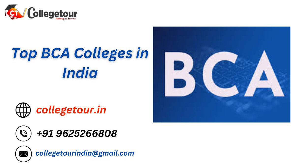 tiwari_sun85981's tweet photo. For more visit this site:- https://t.co/nUeSFflDuK
Contact Us: +91 9625266808
Name :- https://t.co/QvaobVBFeO

#TopBCAColleges
#BCAinIndia
#BestBCAColleges
#BCAAdmissions
#BCACollegeRankings
#BCACourses
#BCAPrograms
#BCAIndia
#BCAEntranceExams
#BCACollegeLife
#BCACollegesInIndia https://t.co/HQcmNegPd1