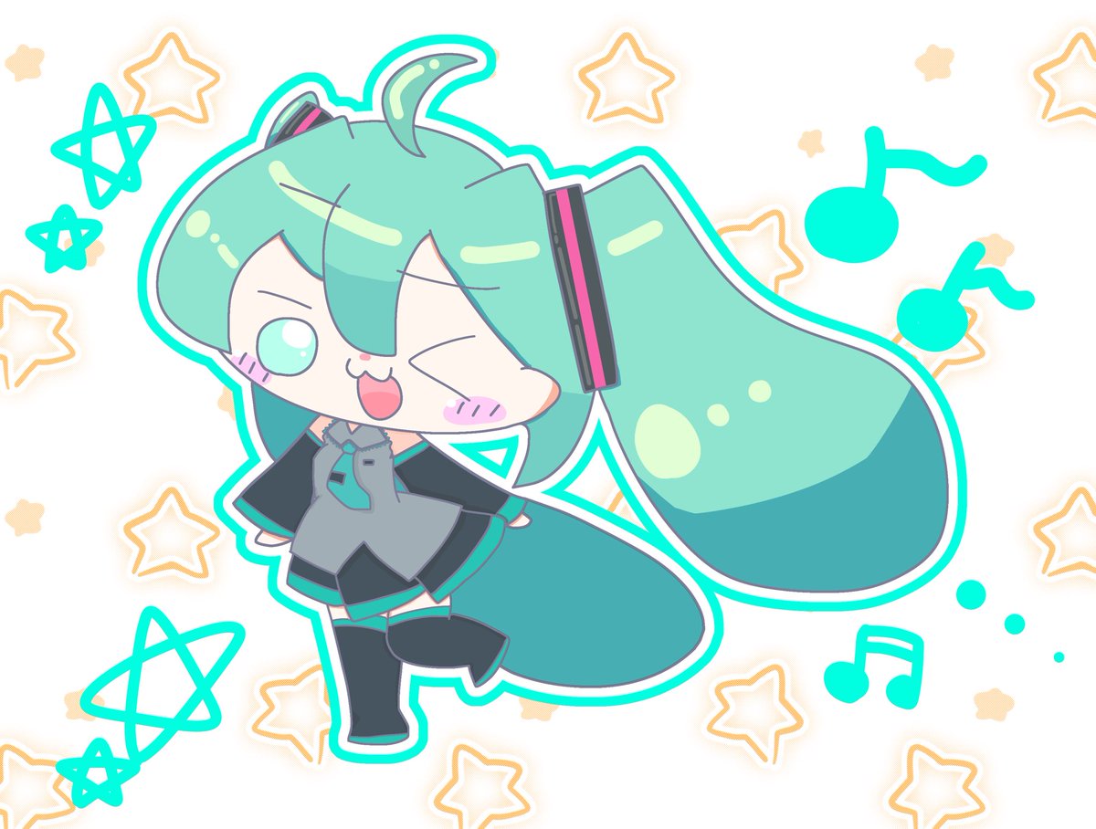 ミクちゃん描いた!!!♡♡♡ 