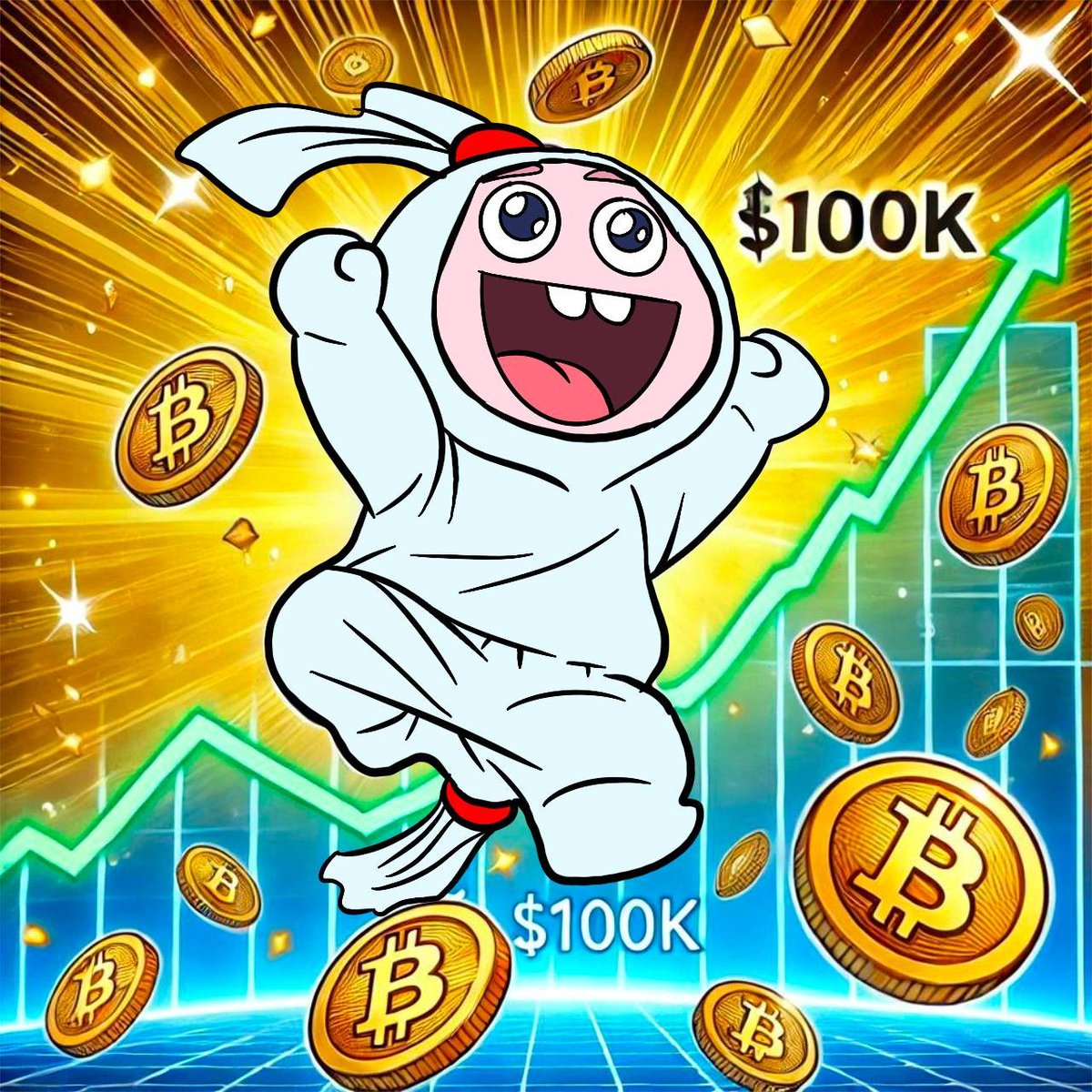 🎉 BTC hits $100K, and $POCONG couldn’t be happier! 🚀💰 

The moon isn’t the limit anymore—it’s just the beginning! 🌕👻