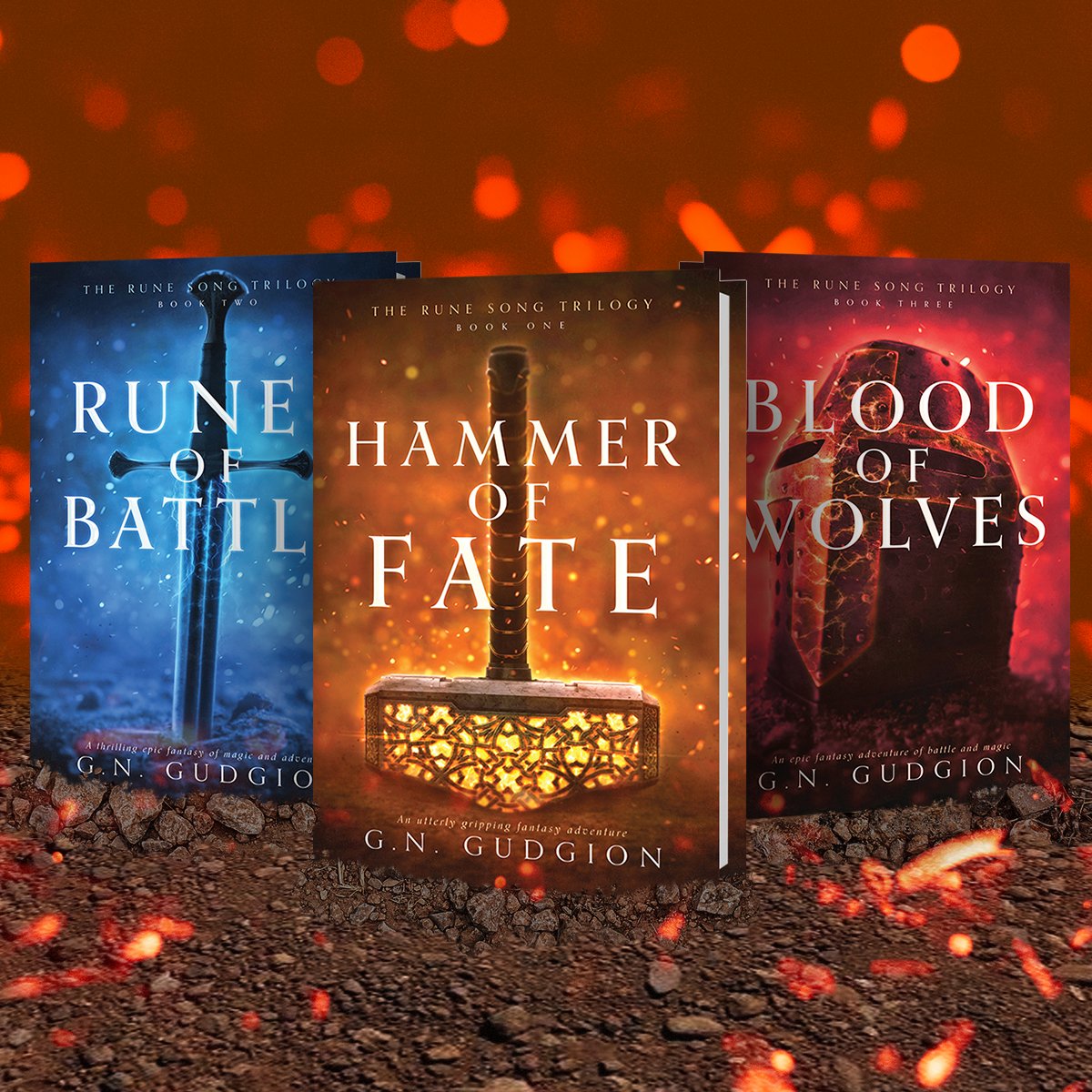 OUT NOW — An utterly thrilling complete epic fantasy series!

Packed with action and magic, the Rune Song Trilogy by <a href="/GeoffreyGudgion/">Geoffrey Gudgion</a> will leave you breathless. 
This box set edition contains the full series, plus an exclusive bonus novella.

Grab it here: geni.us/B0DMWLVZL6soci…