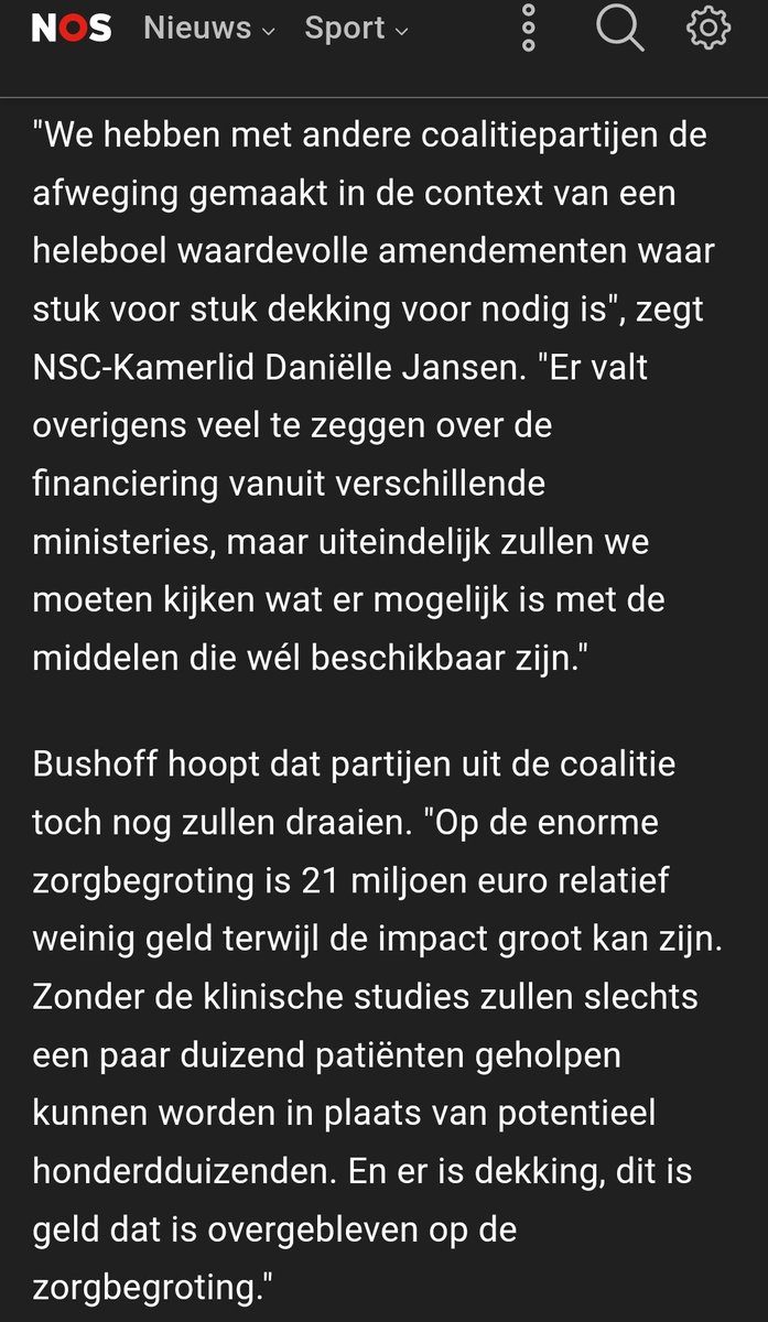94% v/d Long Covid patiënten ervaart geen erkenning van de overheid. Logisch: de coalitie heeft geen plan, blokkeert debat, bezuinigt, doet zelf niks, en wijst voorstellen van de oppositie af zonder inhoudelijk argument.

Geen goed bestuur, naar binnen gekeerd, erger dan Rutte!