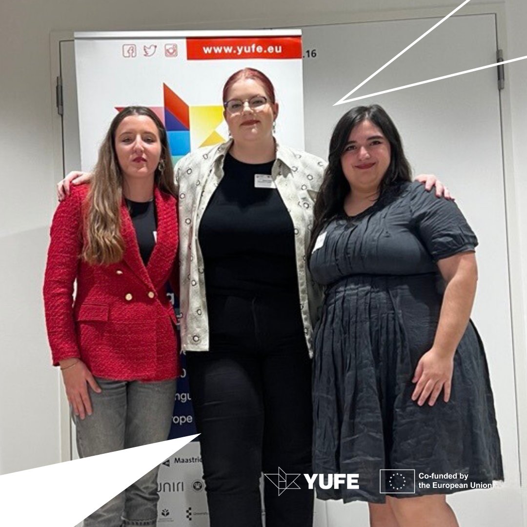 YUFE - Young Universities for the Future of Europe (@allianceyufe) on Twitter photo Meet the New Board of the YUFE Student Forum!🚀
We are thrilled to announce the newly elected board of the YUFE Student Forum!
President: Sanni Vesala – <a href="/UniEastFinland/">University of Eastern Finland</a>
Vice-President: Jacqueline Prado – <a href="/Sorbonne_Nvelle/">Université Sorbonne Nouvelle</a>
Secretary: Petra Gudović – @UniRijeka
#YUFE Meet the New Board of the YUFE Student Forum!🚀
We are thrilled to announce the newly elected board of the YUFE Student Forum!
President: Sanni Vesala – <a href="/UniEastFinland/">University of Eastern Finland</a>
Vice-President: Jacqueline Prado – <a href="/Sorbonne_Nvelle/">Université Sorbonne Nouvelle</a>
Secretary: Petra Gudović – @UniRijeka
#YUFE