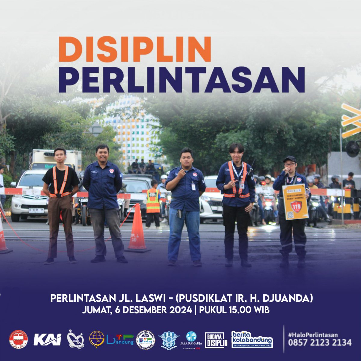 Menerobos Perlintasan = Membahayakan Diri Sendiri dan Orang lain!

Kegiatan #DisiplinPerlintasan merupakan kegiatan edukasi di Perlintasan Sebidang dan Terbuka untuk siapapun!

<a href="/keretaapikita/">Kereta Api Kita</a> <a href="/dishub_jabar/">Dishub Jabar</a> <a href="/mas_didiek/">Didiek Hartantyo</a>  <a href="/infobdg/">BANDUNG ᮘᮔ᮪ᮓᮥᮀ</a> <a href="/PRFMnews/">Radio PRFM</a>  <a href="/txtdaribandung/">TXT dari Bandung</a>