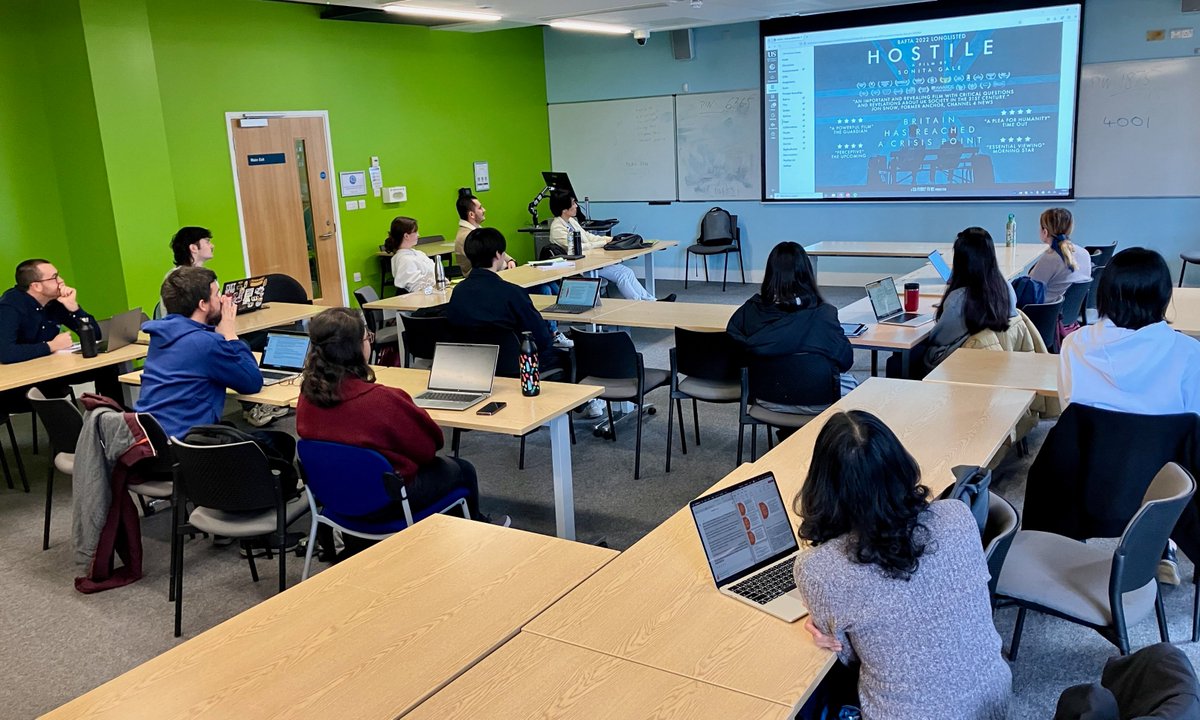 In October, <a href="/hostiledoc/">Hostile</a> screened for students <a href="/SussexUni/">University of Sussex</a> as part of its MA in Migration Studies course. Thanks to Prof. Paul Statham, Director of the Sussex Centre for Migration Research, for organising the event, and using the film as part of his curriculum!