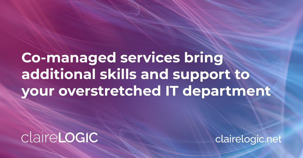 Already have an internal IT team? claireLOGIC offers a co-managed IT service designed to complement and support your existing IT resources. 

Discover how co-managed IT services can work for your business. 

#ITservices #ITSupport #ManagedServices #SME