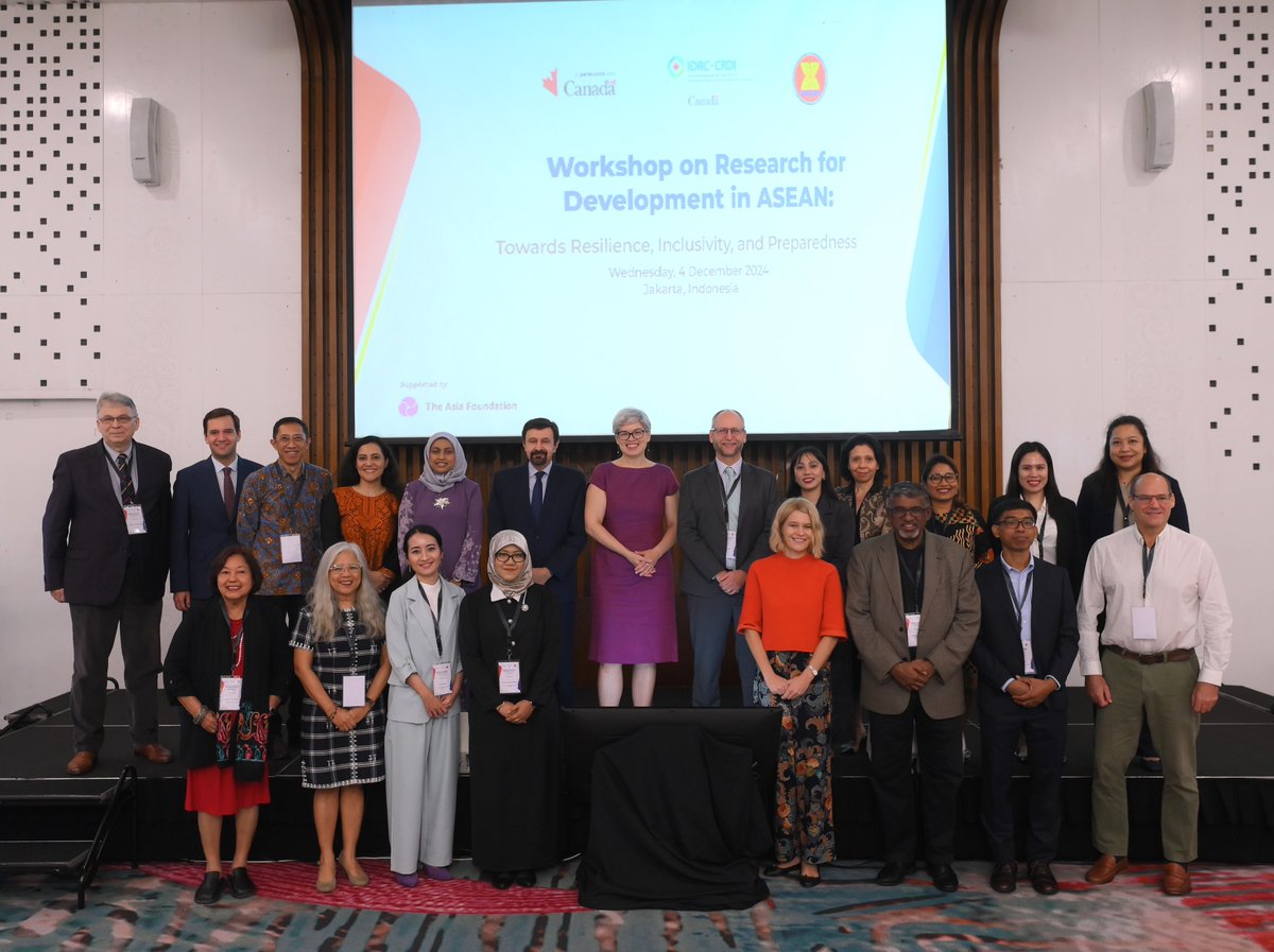 📢.<a href="/IDRC_CRDI/">IDRC | CRDI</a> with guidance from <a href="/ASEAN/">ASEAN</a> and <a href="/CanadaASEAN/">Canada-ASEAN</a>, and technical support from <a href="/Asia_Foundation/">The Asia Foundation</a> was proud to lead a Regional Workshop on 'Research for Development in #ASEAN: Towards Resilience, Inclusivity, and Preparedness'.

Press Release: buff.ly/4iiETW7

🧵(1/n)