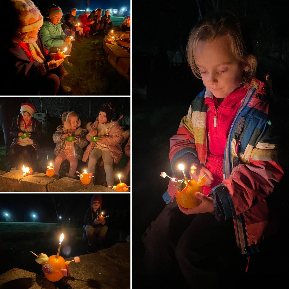 Christingles and campfires. #hernebay #girlguiding #christmas