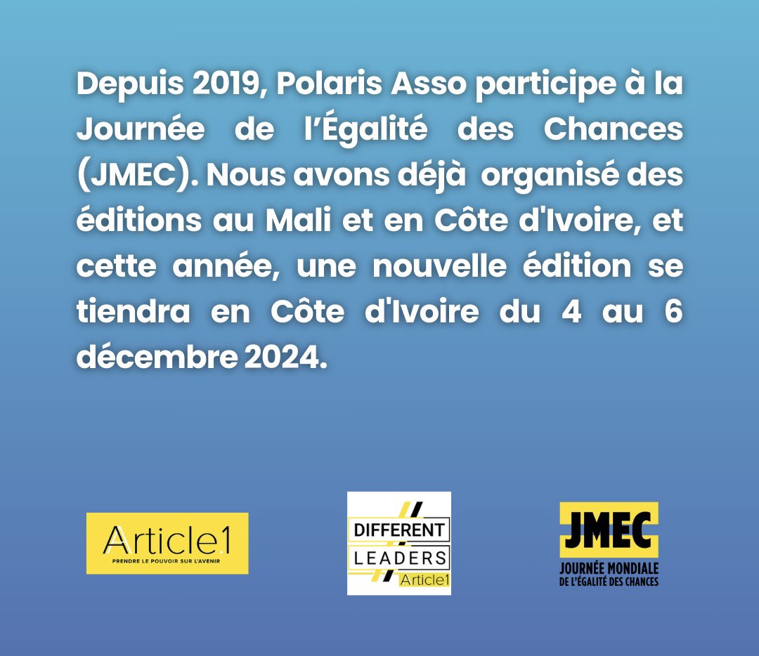 💬Tey nak, on célèbre la Journée Mondiale de l’égalité des Chances #JMEC , initiative organisée par <a href="/Diffleaders/">Different Leaders</a>. L’occasion de célébrer et promouvoir l’égalité des chances pour tous #egalitedeschances
