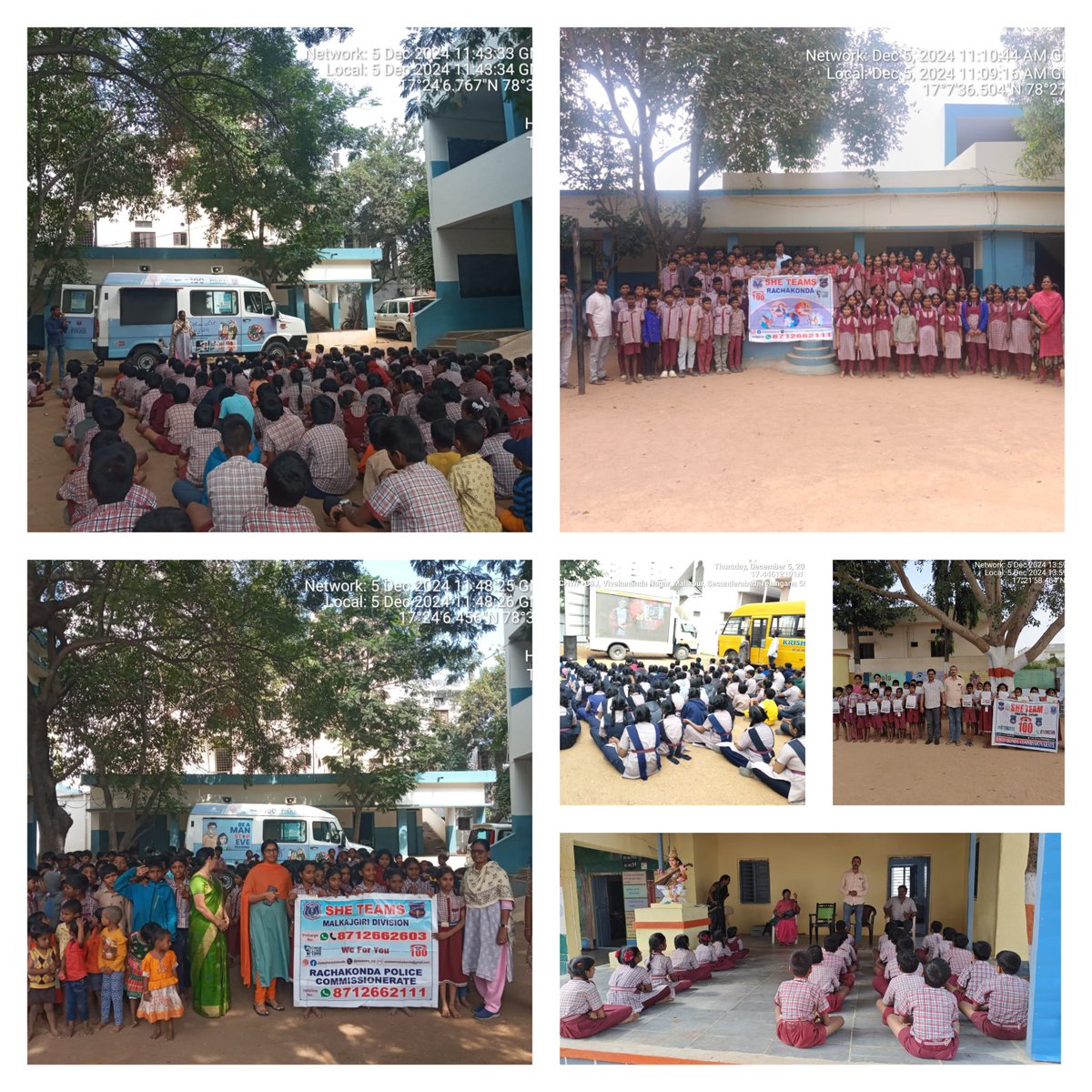 MalkajgiriCop's tweet photo. 🛡️ SheTeams Rachakonda: Spreading Awareness, Building Safer Communities!
📚 Conducted awareness programs in schools on #cybercrime, #LoanAppFrauds, and #ChildSafety.
💡Educated students about gender sensitization, #HumanTrafficking, and #Good_Touch, #Bad_Touch.
💥 Promoted #Anti_Ragging & #Anti_Drugs initiatives and highlighted the #T_Safe_App & #CCTV importance.
📲 Need help? #Dial100 or #WhatsApp us at 8712662111 anytime—Your safety matters!
#SHETeams
#RachakondaPolice
#StaySafe