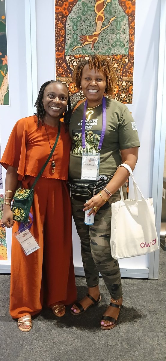 "It was pure joy for Women Collective Kenya ED @mumbir to connect with Imungu Kalevera of <a href="/mamacash/">Mama Cash</a> at the #15thAWIDForum in Bangkok, Thailand. We are deeply grateful for the transformative role Mama Cash plays in resourcing feminist grassroots movements.