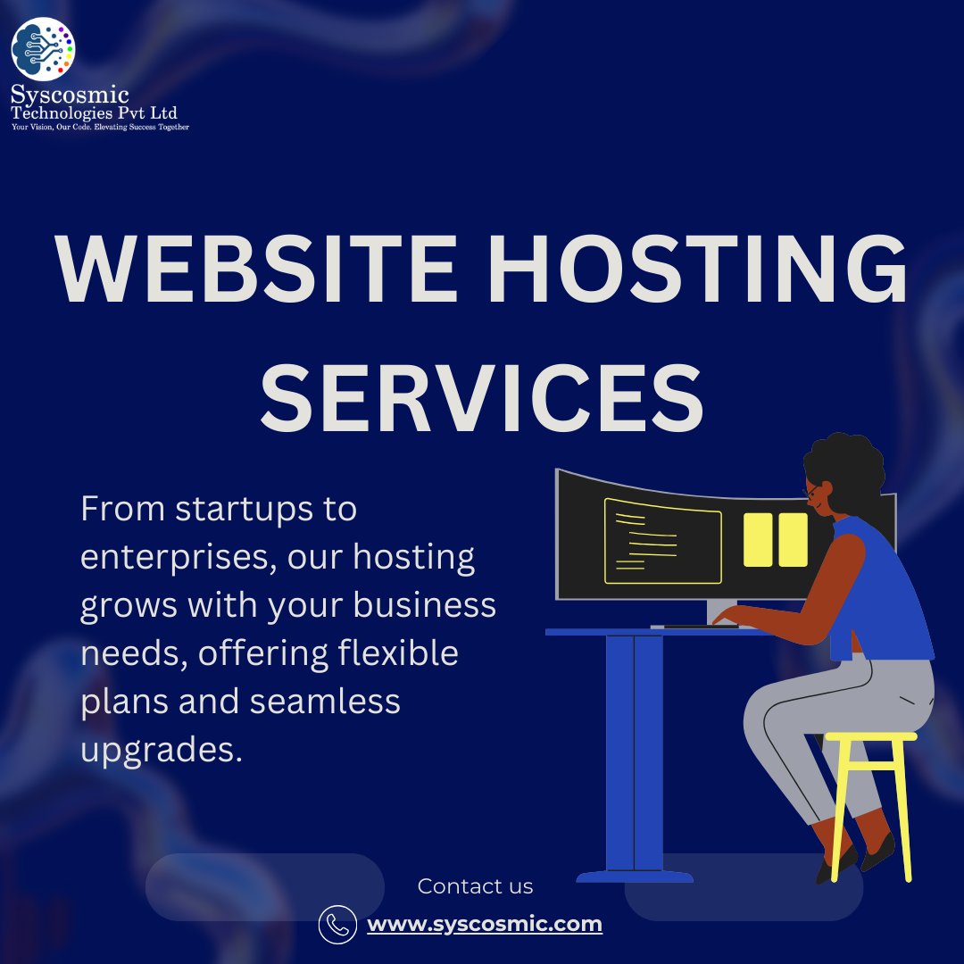 Syscosmic01's tweet image. Our website hosting services offer the perfect balance of speed, security, and reliability to ensure your site performs at its best. 
#WebsiteHosting #SecureHosting #FastPerformance #ScalablePlans #24x7Support #ReliableUptime #WebHosting #syscosmic #syscosmictechnologies