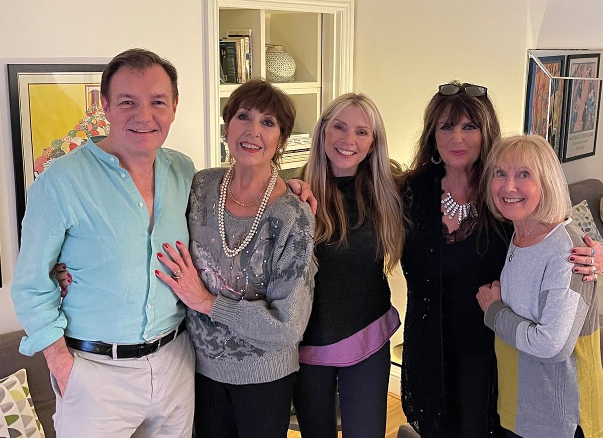 LangfordBarry's tweet image. With wonderful friends @TheAnitaHarris, Alison Senior, Caroline Munro and Jacki Piper for an early Christmas celebration.  
#festive #friends #fun
#Christmas2024