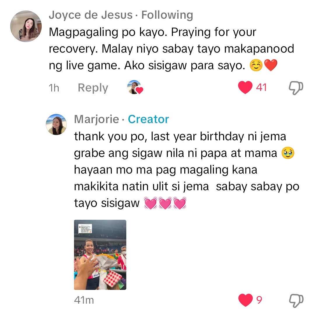 imyanceyyy's tweet photo. Magpagaling po kayo nanay. Maraming games pa po panonoorin nyo at ichecheer nyo pa si Jemaling 🤗🫶🏻

https://t.co/ZCvzvbxsoM https://t.co/drPj7Hj811