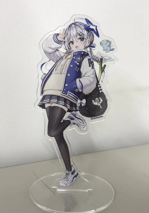 コミケで販売する冬服かなたそのアクスタ実物届いたよ!!!可愛い!!! 