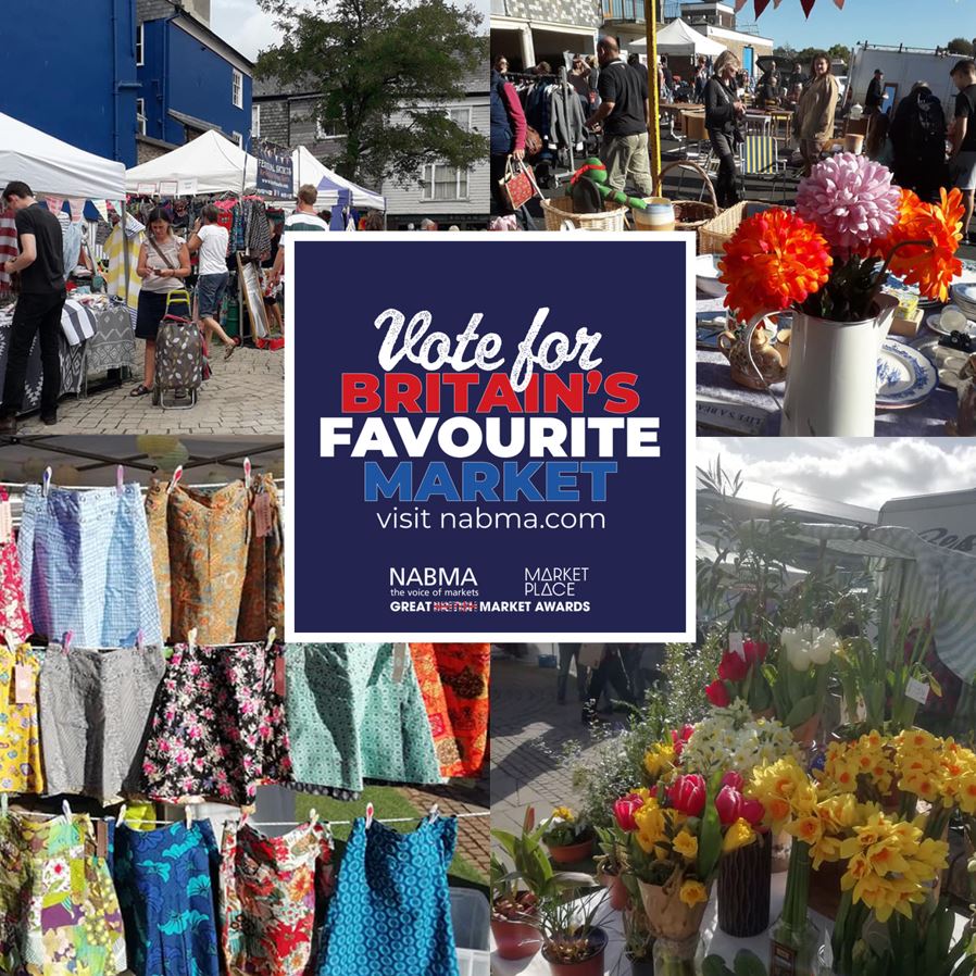 Our wonderful #Totnes Market is in the running for Britain's Favourite Market Awards 2024, and needs your support! 🏆 

You can cast your vote once every day, and voting is open until Wednesday 13 December. 

Find out more and vote at 👉 nabma.com/myfavouritemar…