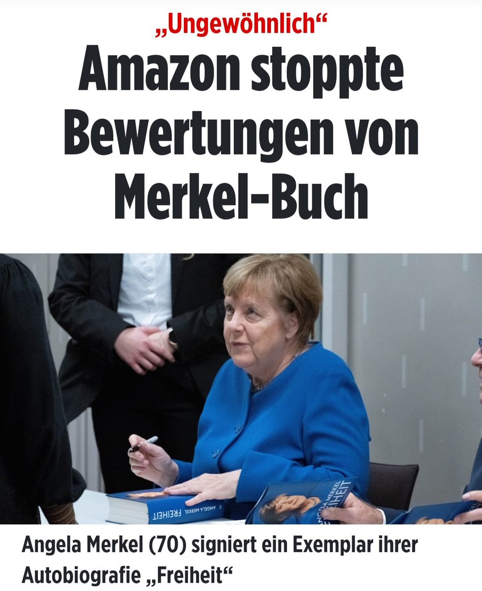 zukunft37's tweet photo. Schon witzig, dass ausgerechnet bei einem Buch mit dem Titel "Freiheit" die Meinungen zensiert werden. 😁😂
#Merkelbuch #Merkel https://t.co/RV1CXBxhtt