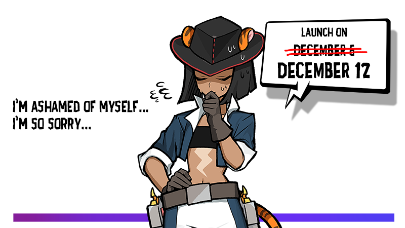 witch_council's tweet photo. We apologize...this is the FINAL release delay announcement...  We sincerely apologize to all of you who have been waiting for the game to be released.  Our new target release date is Friday, December 13th at 1:00 PM (KST) https://t.co/gmEeM91SRo
