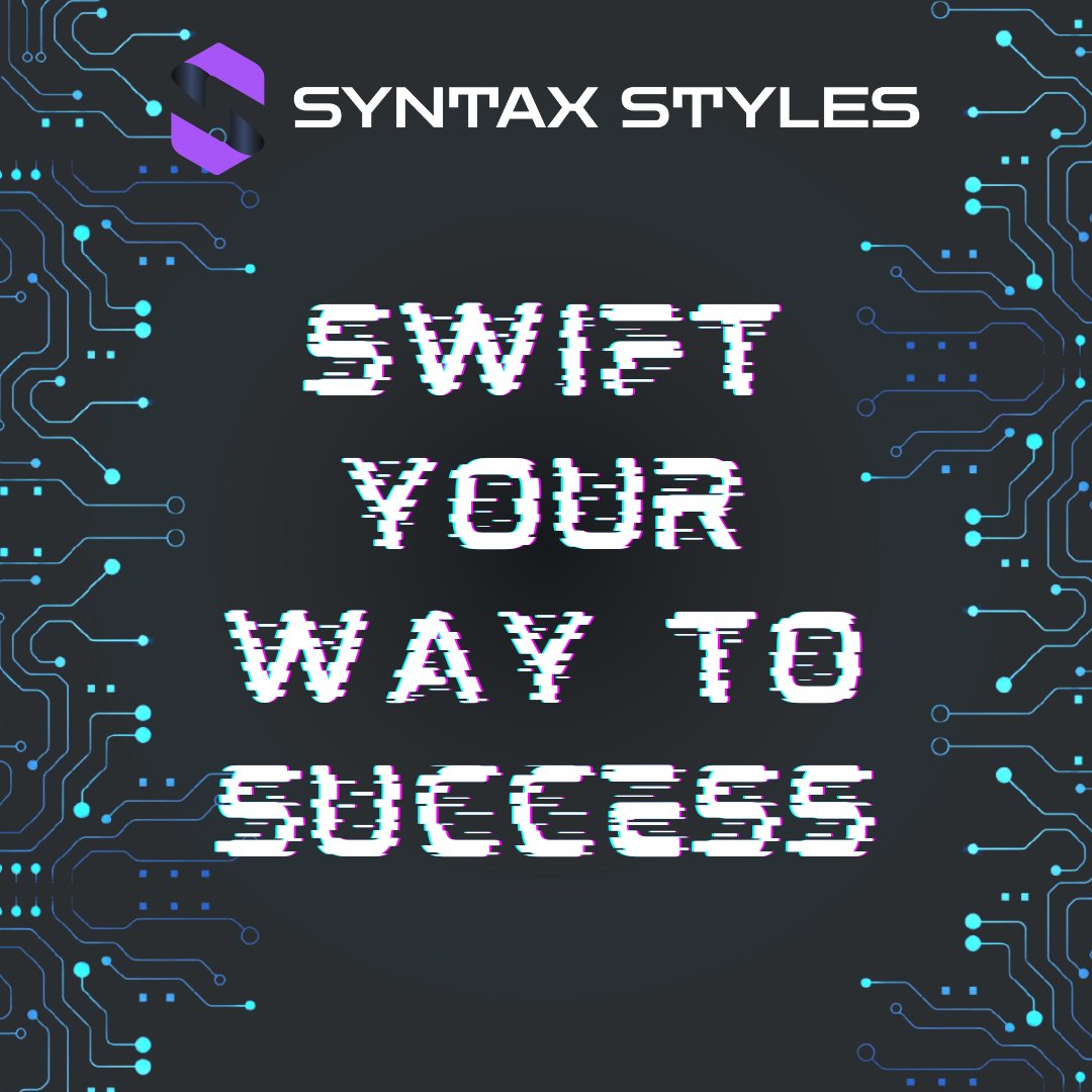 academy_syntax's tweet image. 🌟 Ready to unlock the power of Swift, the language behind Apple's revolutionary apps? At Syntax Styles Academy, we transform beginners into coding pros, one elegant line of Swift code at a time. 🧑💻🚀
#SwiftProgramming
#CodeWithStyle
#SyntaxStylesAcademy
#LearnSwift