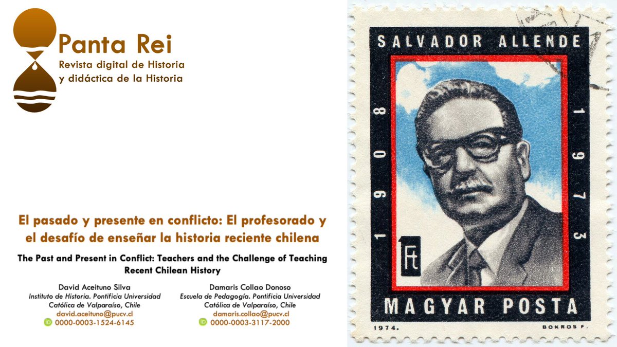 ¿Cómo los profesores chilenos se enfrentan el desafío de enseñar la historia reciente? 📚 
Muy interesante el trabajo de D. Aceituno y D. Collao de <a href="/ihistoriapucv/">Historia PUCV</a> <a href="/pucv_cl/">PUCV</a> sobre cómo trabajar el conflicto en #Chile 🇨🇱
#HistoriaReciente #Educación 
revistas.um.es/pantarei/artic…