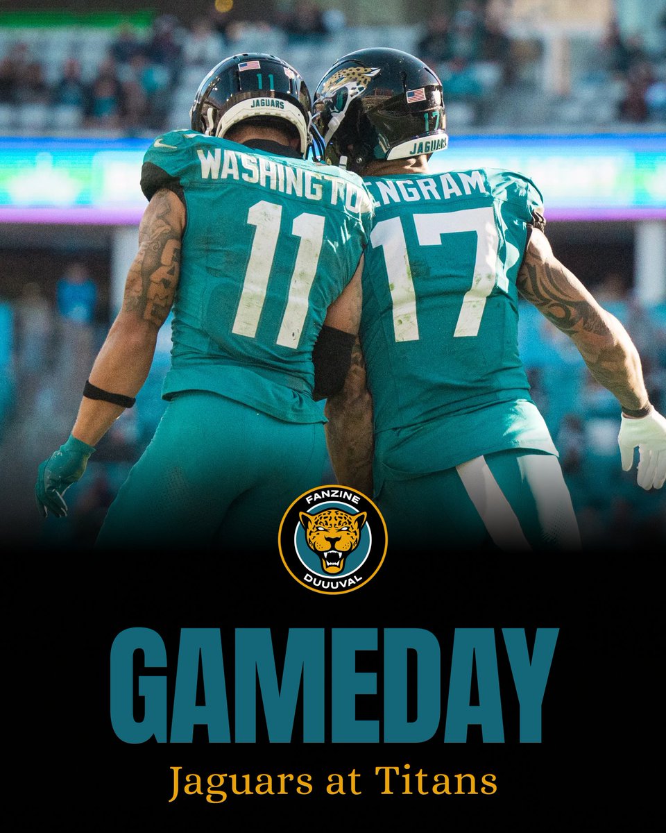 IT'S GAMEDAY‼️

🏈| #Jaguars @ #Titans

Drop your predictions below👇 #Duuuval