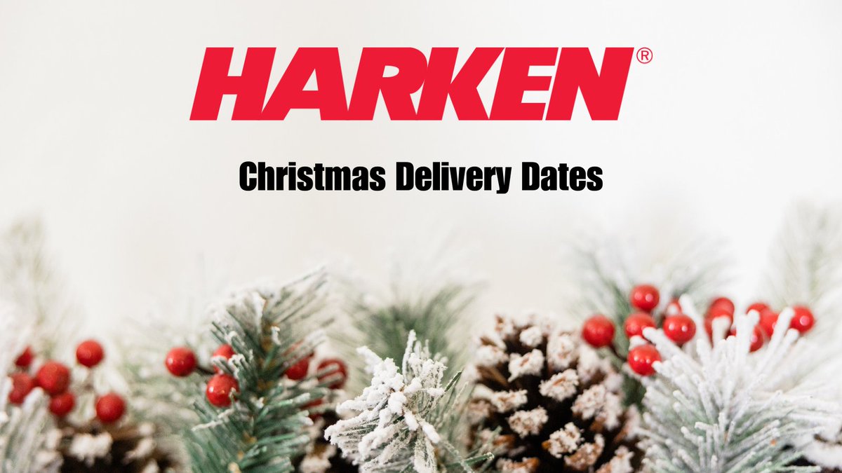 Christmas delivery dates at #HarkenUK. Current cut-off order date for next day delivery is the 23rd Dec before 1:00pm.

• Mainland UK, next day delivery
• Republic of Ireland, 2 days
• Highlands and Islands, 2 days
• Last collection from our office, 11am, 24th Dec

#Christmas