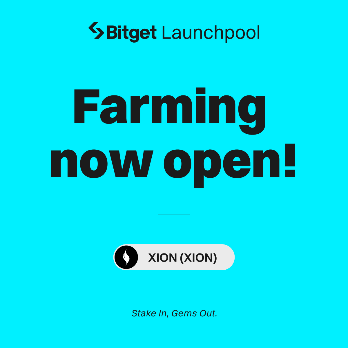 Farming is now open for $XION on #Bitget Launchpool! 

⛏️ Lock $BGB/ $XION/ $INJ to farm 330,000 XION 
🔗 Join now: bitget.com/events/launchp…

 Social Giveaway: $20,000 in XION up for grabs! 
✅Follow @bitgetglobal <a href="/burnt_xion/">XION</a>
✅RT with #XIONxBitgetLaunchpool 
✅Submit your entry: