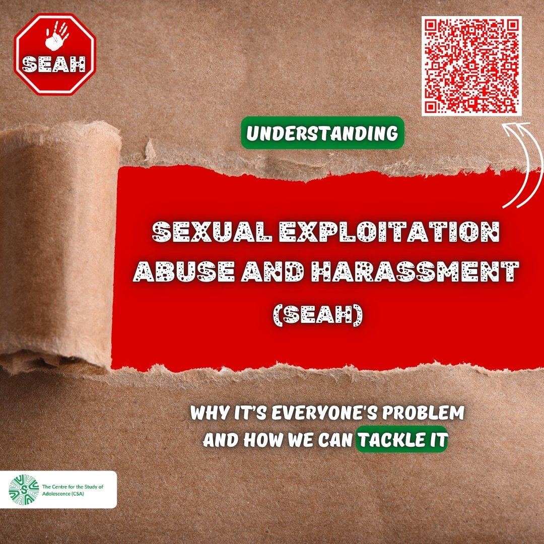 CSA_Kenya's tweet photo. Understanding SEAH is the first step toward ending it. Let's break the silence, challenge harmful norms, and create safe spaces for everyone. Together, we can tackle SEAH and build a culture of respect and accountability. Scan the QR code to read the full article.
#endSEAH https://t.co/4jIdTnVb7w