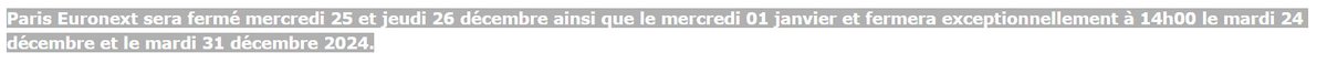 Jml23L's tweet photo. ⚠️Fermetures Marché Paris - Euronext https://t.co/aukEEOjj5x