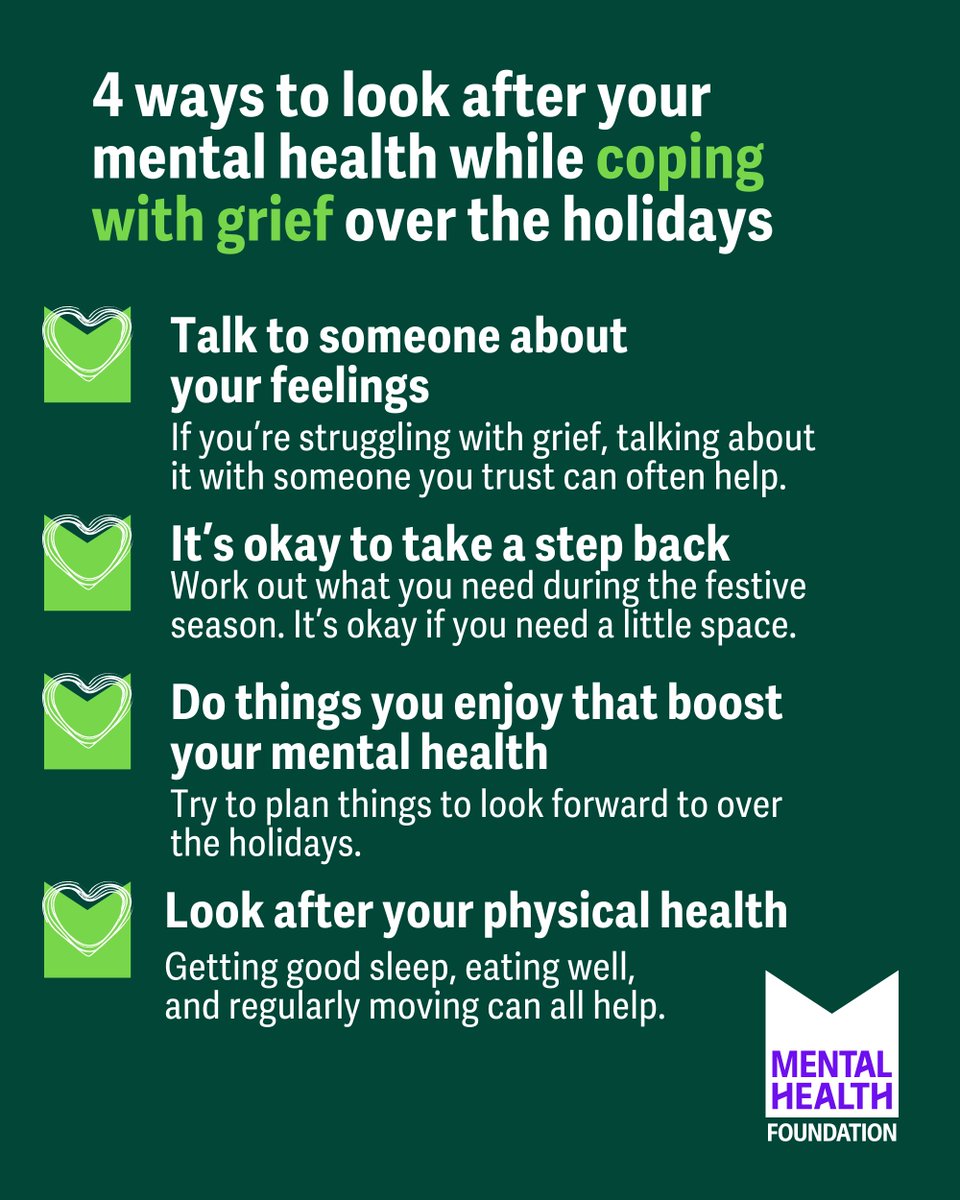 The festive season can be difficult when you've lost someone you care  about. 💜 Many of us struggle with grief over the holidays. But you're not  alone. And there are things that, image size:960x1200