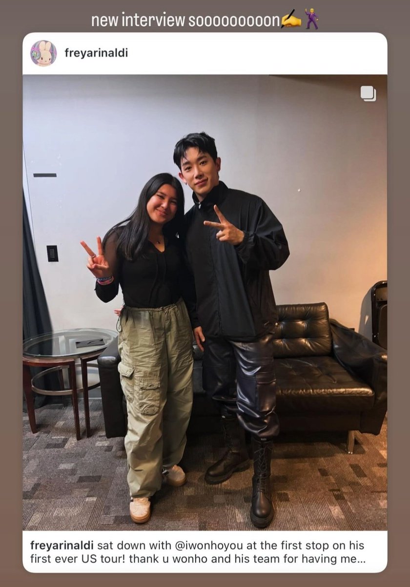 MaxWeneer's tweet photo. Freya Rinaldi IG

She made an interview with Wonho soon to be published at AtWood Mag

📎https://t.co/0CTINkPT8A

📎https://t.co/SgJKhkEkzu

WONHO FAN MEETUP HOUSTON
#WONHO_FAN_MEETUP

#원호 #WONHO
@official__wonho @official_WH_jp https://t.co/4r7DhVBovB