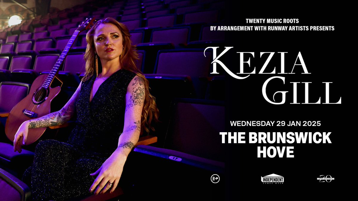 Twenty Music Roots (@20musicroots) on Twitter photo 📢 We’re delighted to be bringing singer-songwriter <a href="/Keziagillmusic/">Kezia Gill</a> back to <a href="/Brunswickpub/">The Brunswick</a> Brighton/Hove part of @IVW_UK by arrangement with <a href="/RunwayArtistsUK/">Runway</a> on Wednesday 29th January 2025 - Tickets on sale NOW! via Fatsoma links in comments below ⬇️ 📢 We’re delighted to be bringing singer-songwriter <a href="/Keziagillmusic/">Kezia Gill</a> back to <a href="/Brunswickpub/">The Brunswick</a> Brighton/Hove part of @IVW_UK by arrangement with <a href="/RunwayArtistsUK/">Runway</a> on Wednesday 29th January 2025 - Tickets on sale NOW! via Fatsoma links in comments below ⬇️