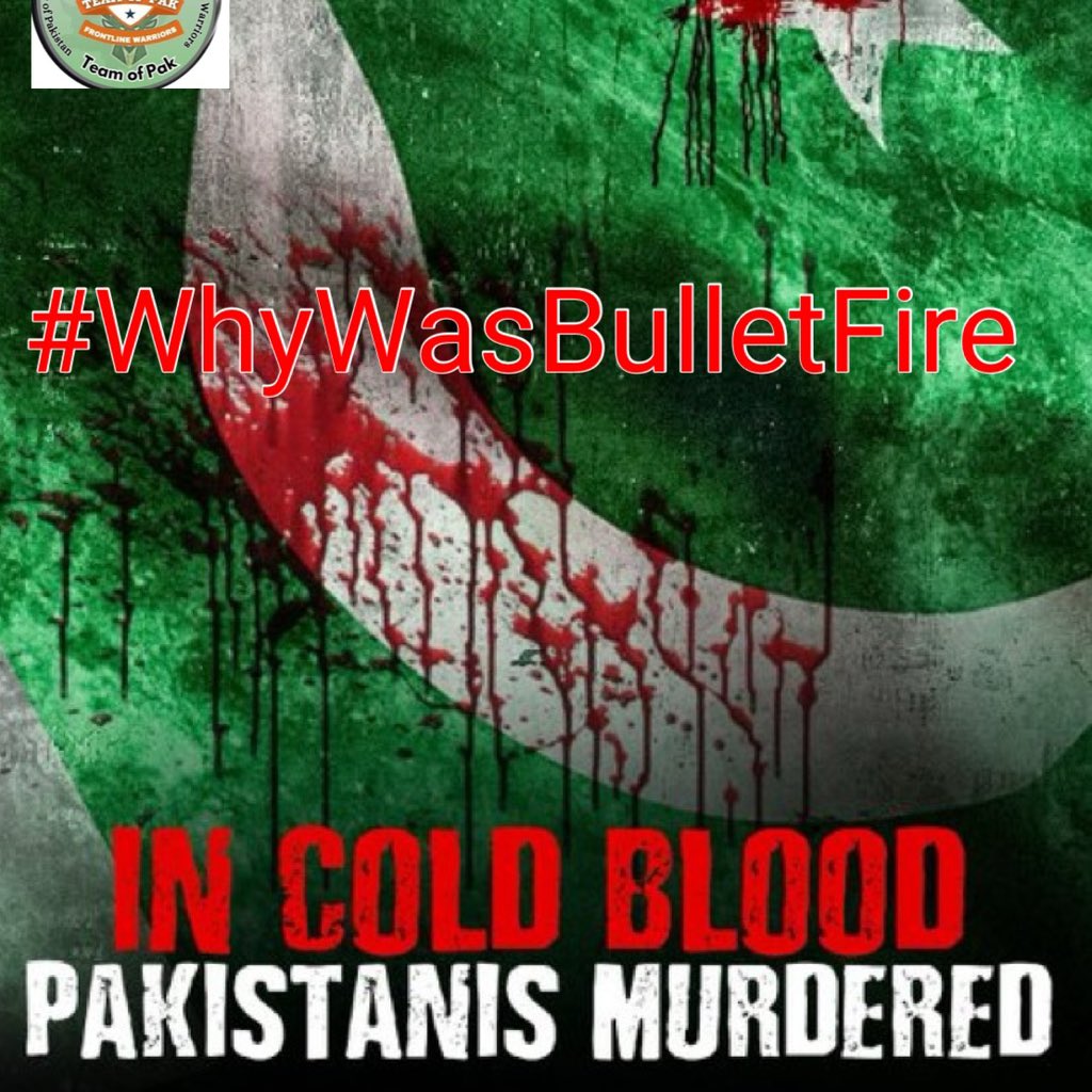 Arm_a_n's tweet image. This brutality marks one of the darkest chapters in Pakistan’s history. It’s as if Yahya Khan part two has taken over the country.
I ___ demand justice for martyrs 

@TOP__FLW 
#WhyWasBulletFire