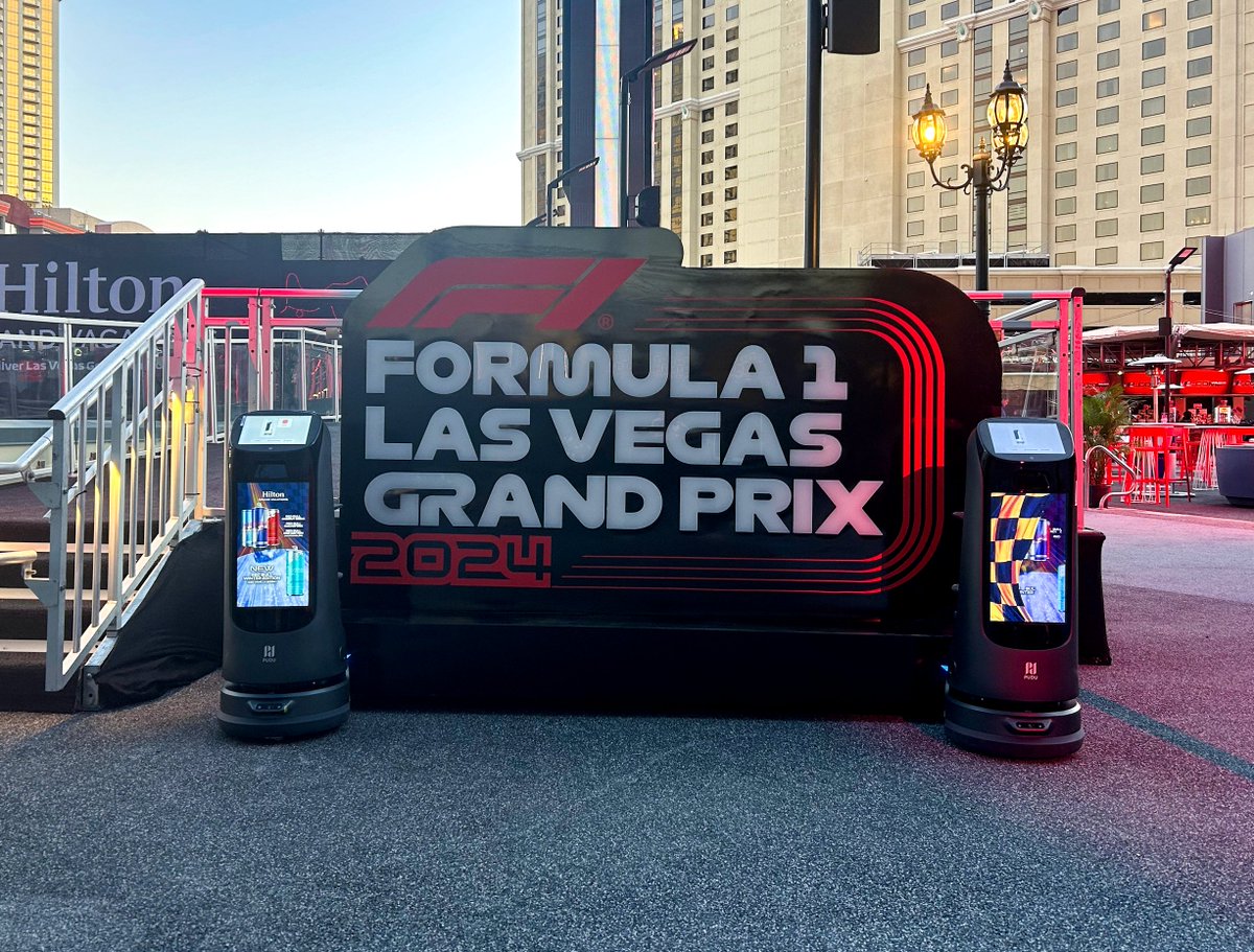 PuduRobotics's tweet image. #KettyBotPro loves the thrill of racing! 🏁
What an amazing week at the 𝐋𝐚𝐬 𝐕𝐞𝐠𝐚𝐬 𝐅𝟏 𝐑𝐚𝐜𝐞! Our KettyBot Pro was on a mission, delivering ice-cold Red Bull to excited fans all around! 🍹

#PuduRobotics #KettyBot #F1LasVegas #RedBull #TechOnTheMove