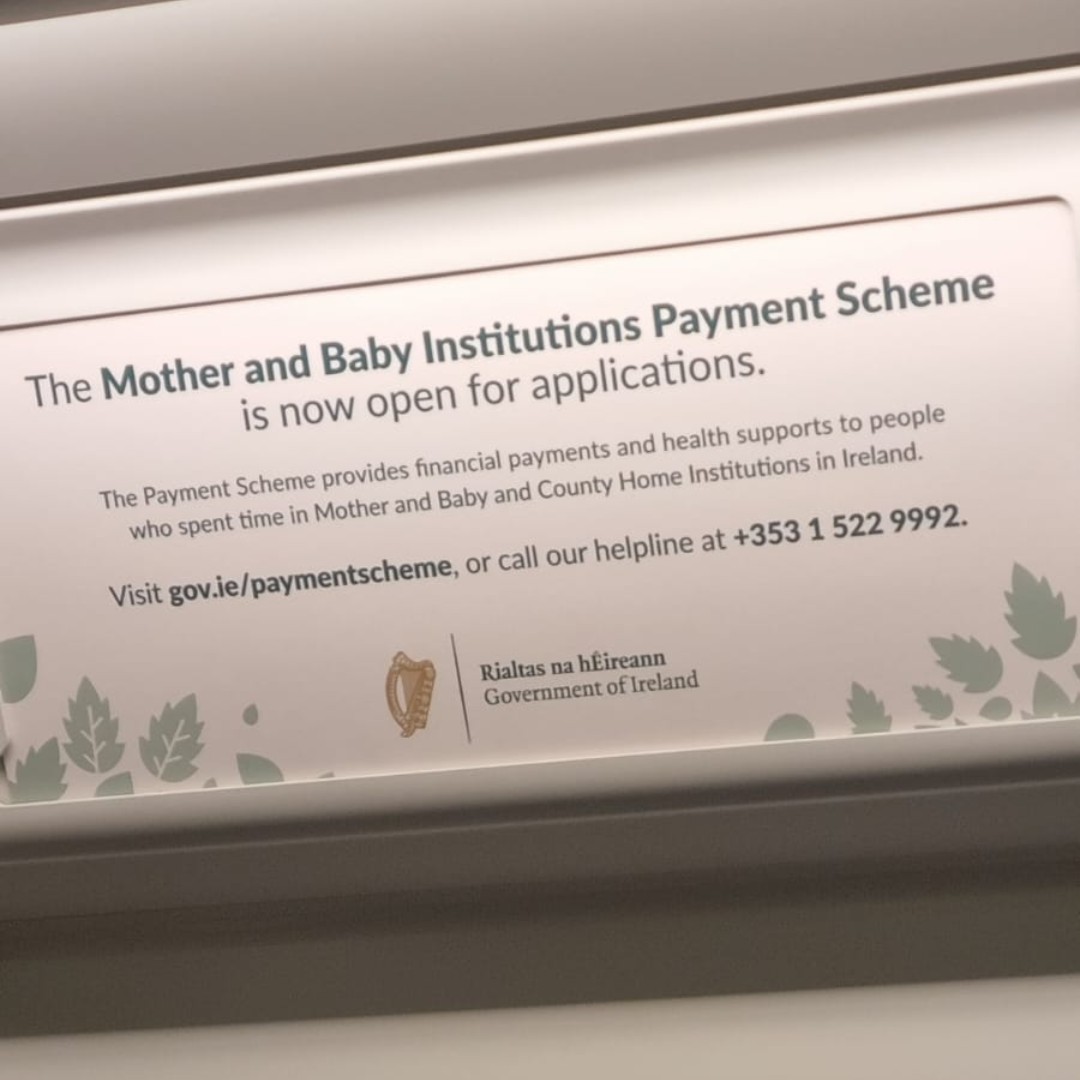 Good to see these adverts on London tube trains getting the word out as widely as possible about the Mother &amp; Baby Institutions Payment Scheme
Many survivors live in Britain &amp; are entitled to apply &amp; Irish organisations here can offer support
More details:
gov.ie/en/campaigns/2…