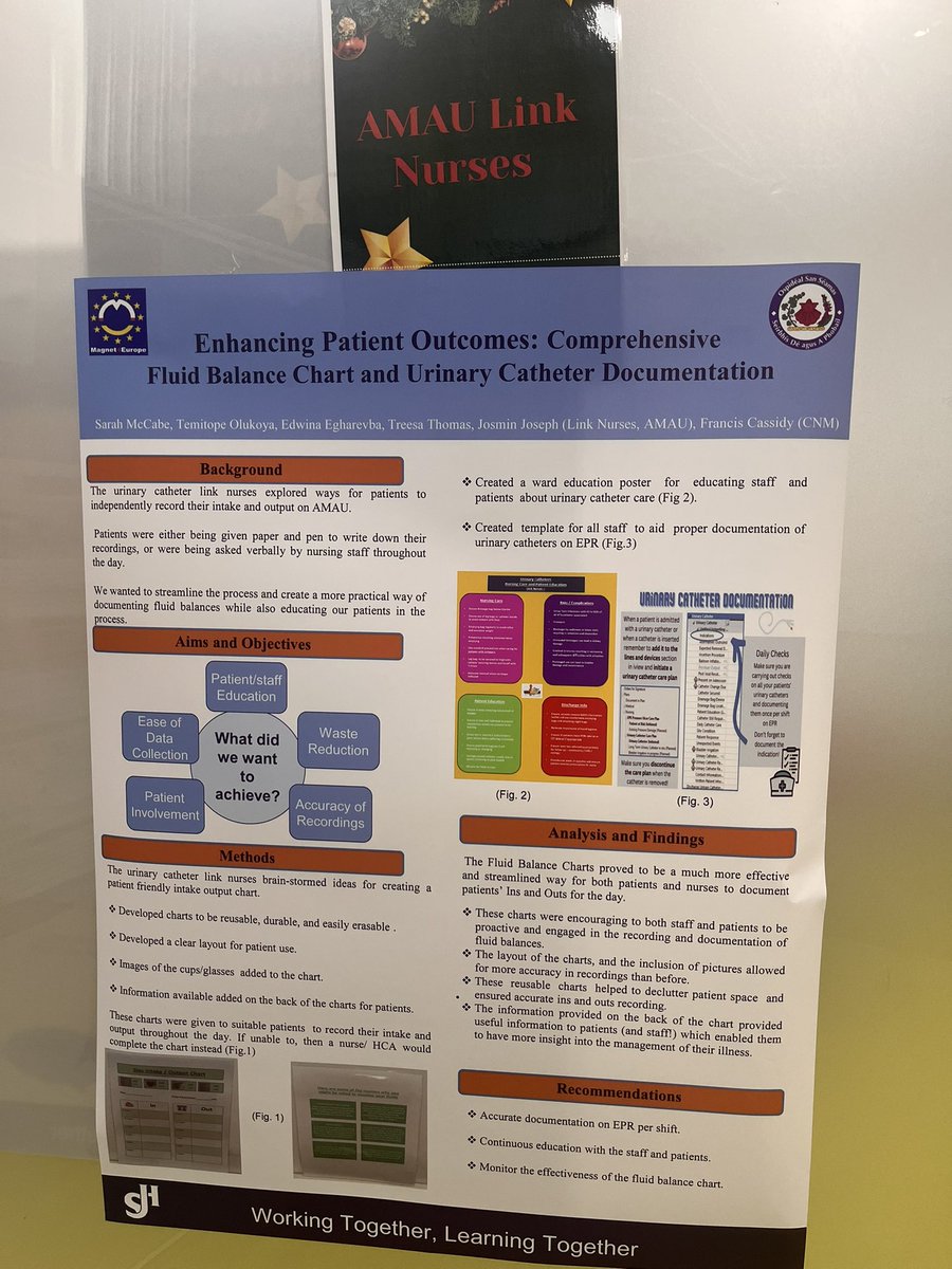 SJHDoN's tweet photo. And then you come downstairs .. another impressive Medical Inpatient Showcase from #SJHNursing .. 23 posters across #SJHNursing grades .. So well done 🌸 https://t.co/LvDV3aM9ZD