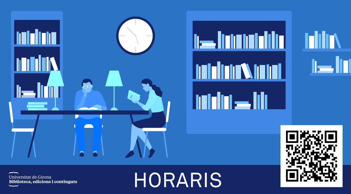 UdGBiblioteca's tweet photo. #ActualitatBibec #HorarisBibliotecaUdG

🟢 6, 7 i 8 de desembre les biblioteques dels campus Barri Vell i Montilivi obrim de 9 a 21h.

🟢 A partir de l'11 de desembre la Biblioteca de Montilivi obrim fins les 3h de la matinada, de dijous a diumenge.

👉 https://t.co/NmDMVggnfb https://t.co/lE3pA0ThOg