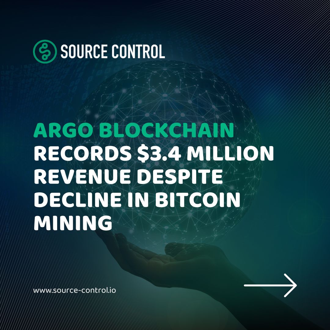 SourceControl_'s tweet photo. Despite challenges in Bitcoin mining, Argo Blockchain proves its resilience! In November 2024, the London-based miner reported $3.4M in revenue, up from $3M in October, thanks to higher Bitcoin prices and hash rates—even as daily BTC production declined. https://t.co/qTtRo3IMRp https://t.co/T2edL7xr0M