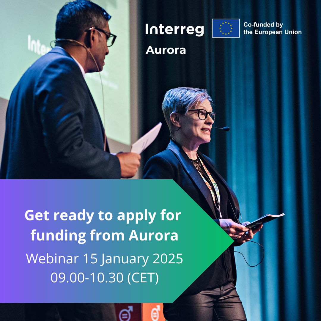 ➡️ Interreg Aurora-programmets öppnar en ny utlysning 17.2–17.3.2025. Mer information: interregaurora.eu/projects/calls…

ℹ️ Programmet arrangerar ett informationswebbinarium 15.1.2025 kl. 10–11.30 finländsk tid. Mer information och anmälan: interregaurora.eu/webinar-15-jan…