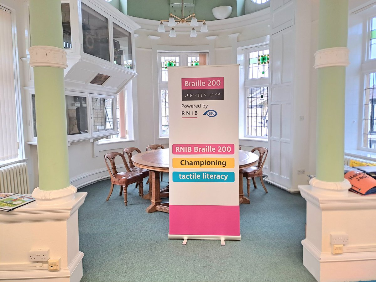 LancsLibraries's tweet photo. Today we're celebrating 200 years of Braille at #ClitheroeLibrary with information stalls, talks, and school visits! https://t.co/eoHw4lIJZZ