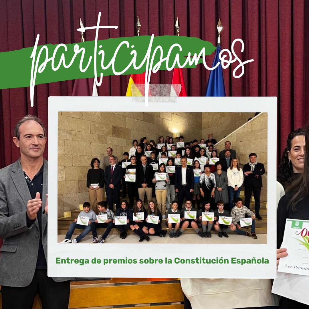 concaparioja's tweet photo. #Participamos ✍🏻🔝
Una año más asistimos a la entrega de premios del concurso escolar de redacción sobre la Constitución Española convocado por el Ayuntamiento de Logroño y la AVZO. Nuestra enhorabuena a todos los participantes y en especial a los estudiantes premiados 👏🏻 https://t.co/GOF41kLqoo
