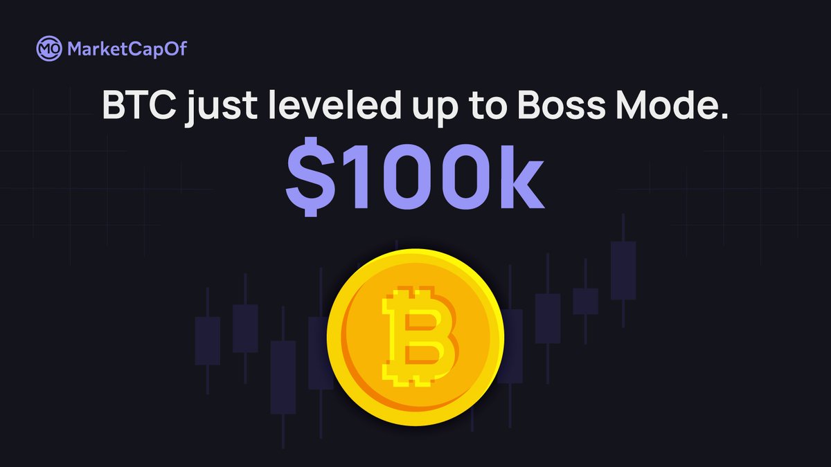 $BTC finally said: 'Hold my beer.' 🍻 $100K 💯