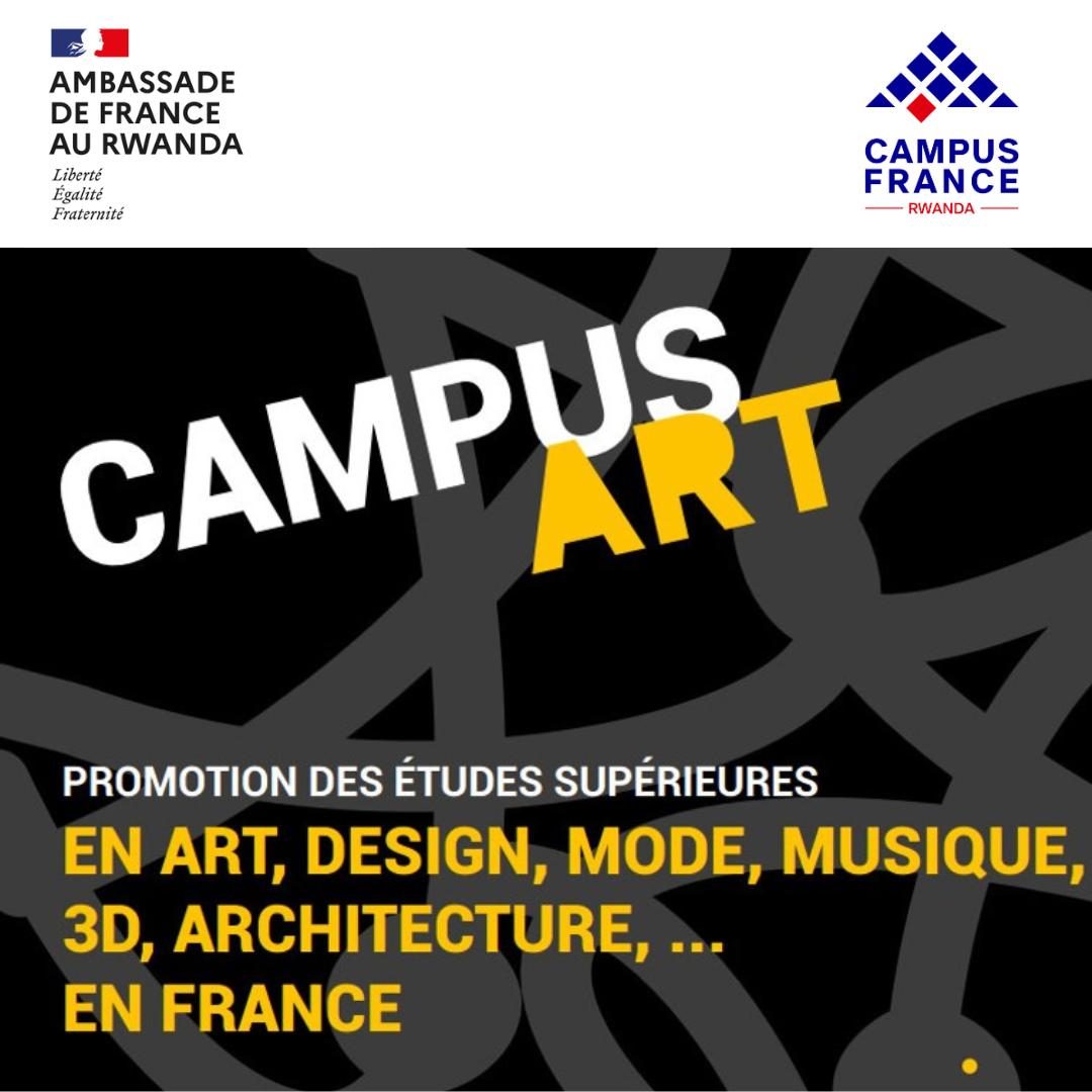 🌍 La session de candidature en ligne aux formations en art est ouverte jusqu’au 28 février 2025 sur le site de CampusArt 🎨🎶📐

 Un seul dossier pour postuler à plus de 700 formations sur   campusart.org 🎓💻 ! 

 🚀 #CampusArt #ÉtudesEnFrance #Art