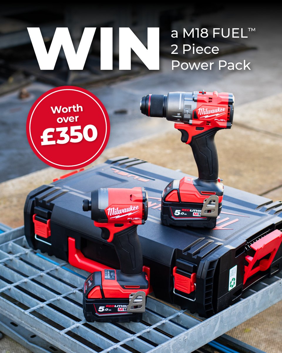 CEF (@cefonline) on Twitter photo 🚨Win a <a href="/MilwaukeeTool/">Milwaukee Tool</a> M18 Fuel™ 2 Piece Power Pack!🚨
1️⃣ Follow #CEF @cefcouk
2️⃣ Tag 3 friends
3️⃣ Like this post
Enter on Instagram 👉 brnw.ch/21wP3iE
Comp ends 11:59 PM on 10/12/24. This competition is not affiliated with Twitter. Rules brnw.ch/21wFjv1 🚨Win a <a href="/MilwaukeeTool/">Milwaukee Tool</a> M18 Fuel™ 2 Piece Power Pack!🚨
1️⃣ Follow #CEF @cefcouk
2️⃣ Tag 3 friends
3️⃣ Like this post
Enter on Instagram 👉 brnw.ch/21wP3iE
Comp ends 11:59 PM on 10/12/24. This competition is not affiliated with Twitter. Rules brnw.ch/21wFjv1