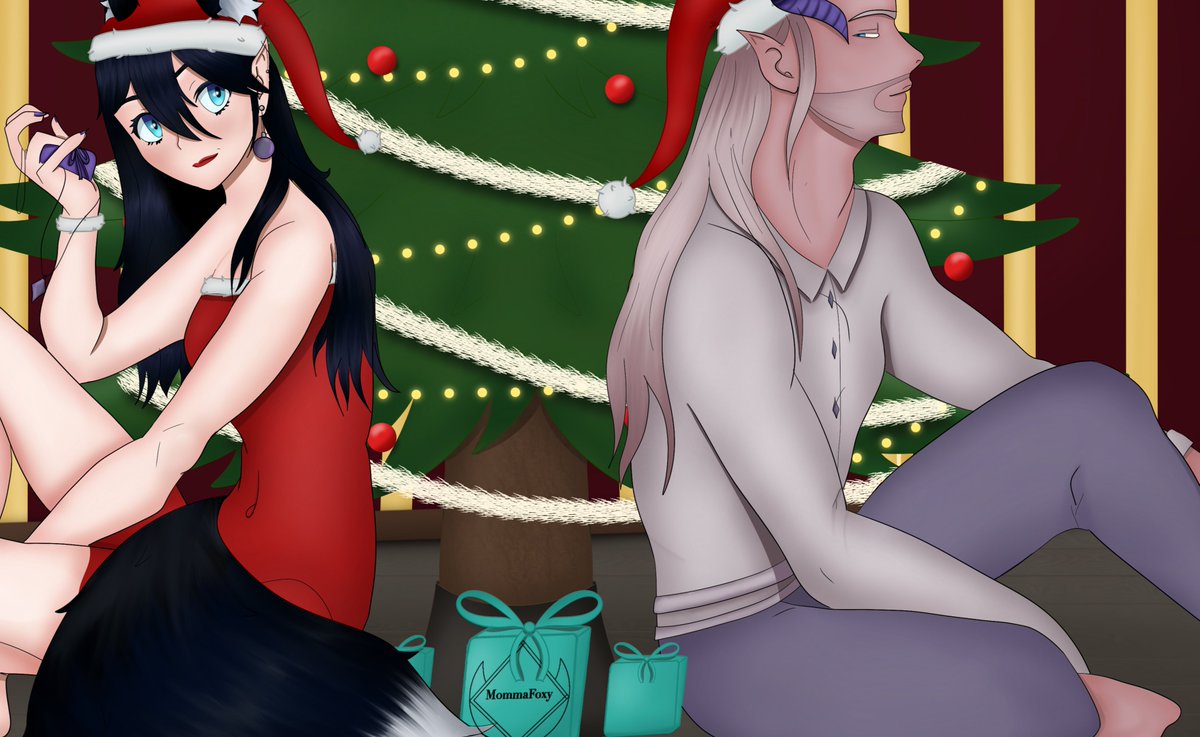mommafoxycoms's tweet photo. new YCH, uncropped version on blue sky, now available on my vgen only 2 slots

characters belong to @KatsuneKit and @yogoro_ysvall 

#commissionsopen #digitalart #YCH #art #Christmas  #KitKatsuneArt #yogart https://t.co/OI4OVXqhXz