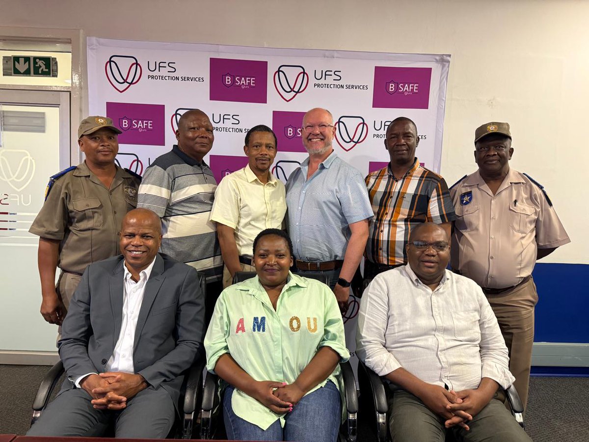 UFSweb's tweet image. The UFS and Mangaung Metro Municipality are teaming up to enhance safety for students, staff and the community. Together, they’re tackling street robberies, pedestrian safety, and off-campus crime through awareness campaigns, patrols, and expanded CCTV coverage. 

#BSafe