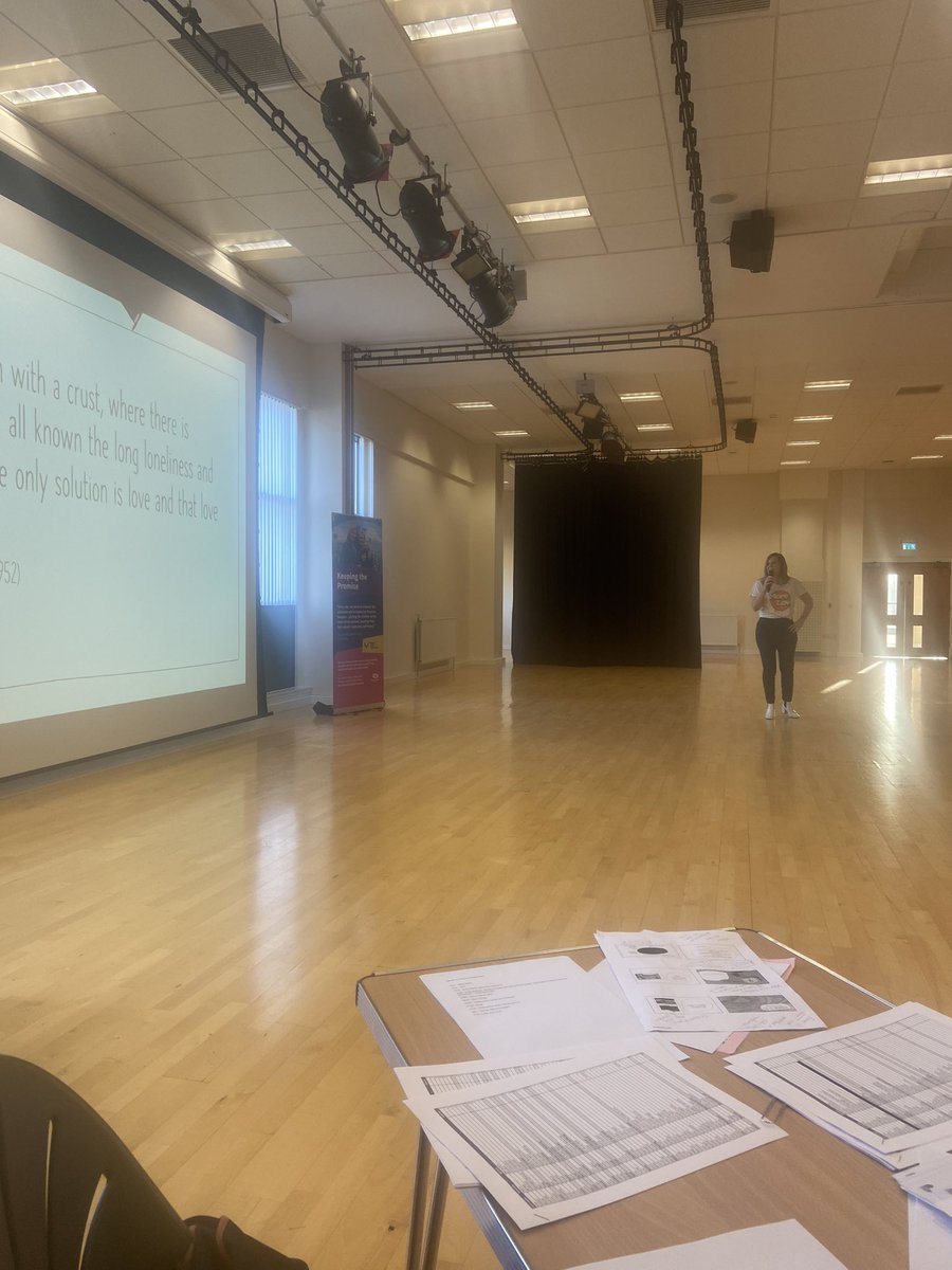 Fiona Williams, Depute Educational Psychologist giving out keynote speech this morning focusing on the importance of love and relationships.
